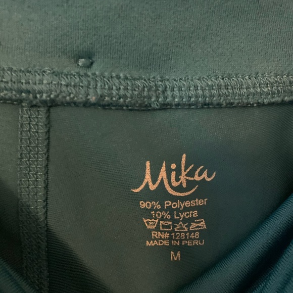 MIKA Yoga Wear Aqua Leggings - Picture 6 of 8